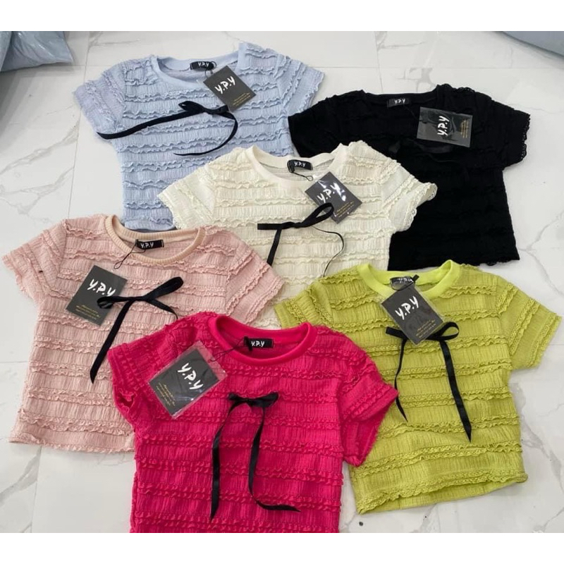 เสื้อโบว์สีเรียบสวยๆ
