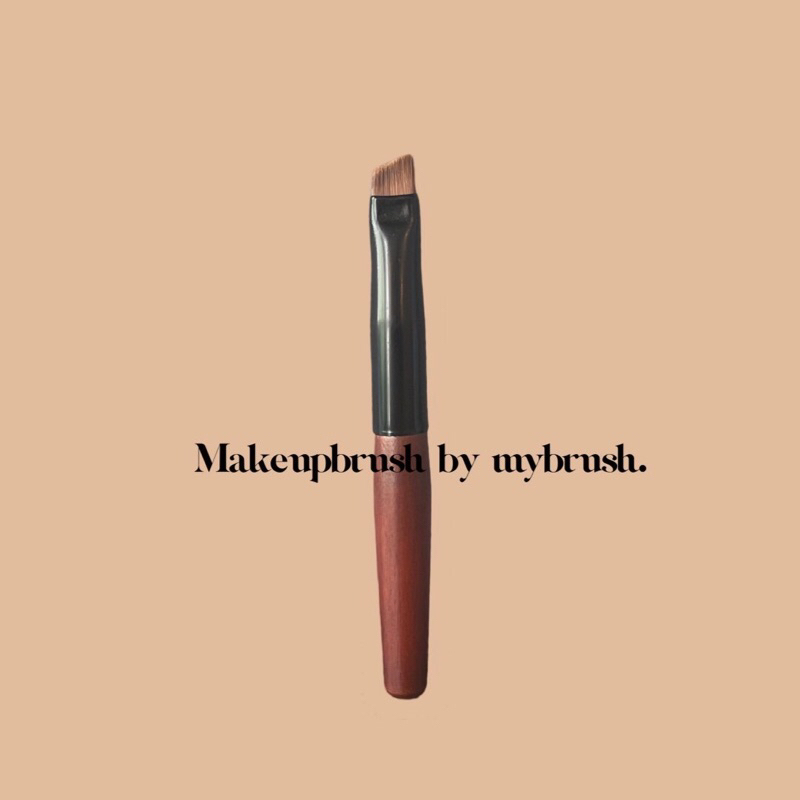 Mini brush ด้ามไม้ แปรงแต่งหน้า แปรงเขียนคิ้ว เขียนขอบตา  นุ่ม แน่น ไม่บาดหน้า