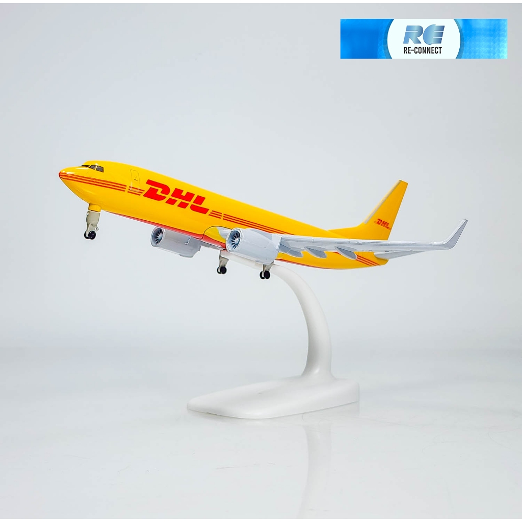 โมเดลเครื่องบิน สายการบินพานิชย์ ขนส่ง ดีเอชแอล มีล้อ Airplane W Aircraft Model DHL Express Boeing (
