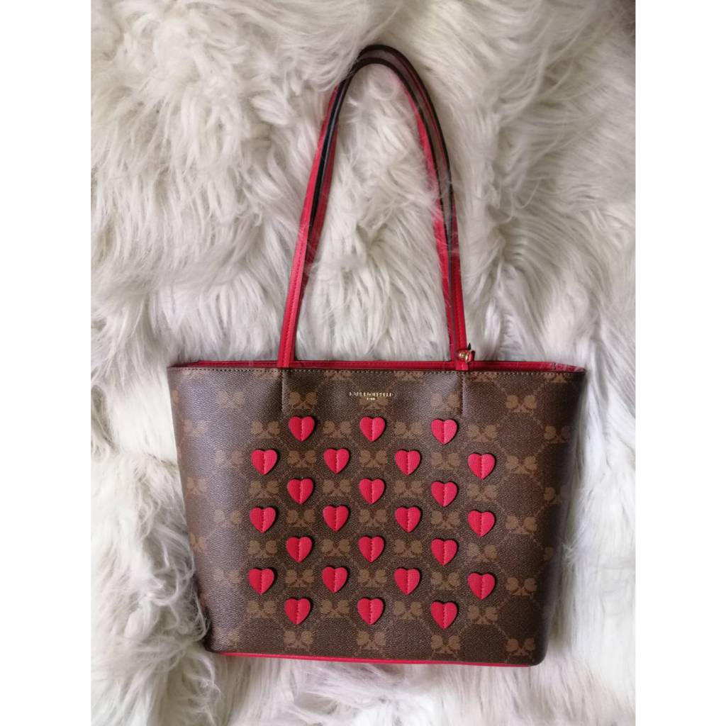 💢พร้อมส่งในไทย💢🧸 กระเป๋าKarl Lagerfeld #LH2AJ3BB Hearts Tote Bag ของแท้นำเข้าจากUSA