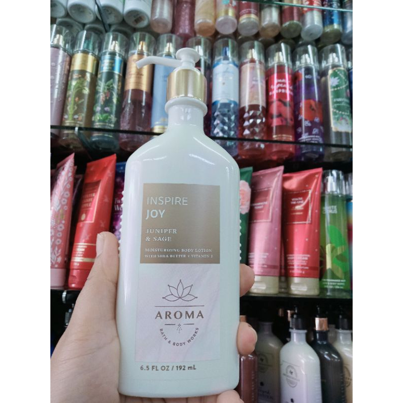 Bath & Body Works Aromatherapy Inspire Joy Juniper & Sage Body Lotion 192ml. ของแท้