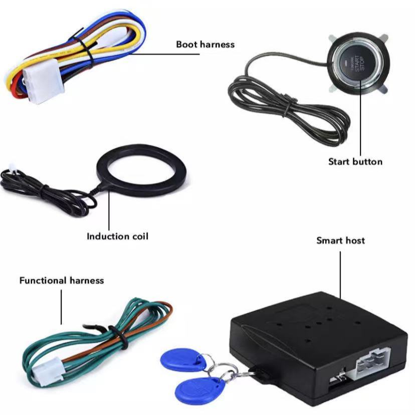 pl_led ปุ่มสตาร์ท push start ปุ่มสตาร์ทรถยนต์ ระบบคีย์กันขโมย RFID สัญญาณกันขโมยรถยนต์อัจฉริยะ พร้อม