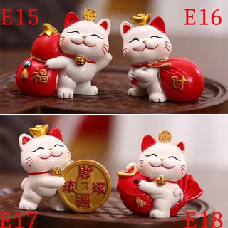 *ราคาชุด* แมวนำโชค ตุ๊กตาจิ๋ว ตุ๊กตาบอนไซทำจากเรซิ่นตกแต่งสวนรูปสัตว์น่ารักสุดสร้างสรรค์ของตกแต่งโต๊ะขนา T E