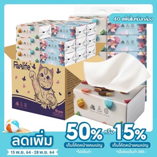 กระดาษทิชชู่ ยกลัง (1 ลังมี 40 ห่อ) 1 ห่อมี 210 แผ่น ไร้ฝุ่น…