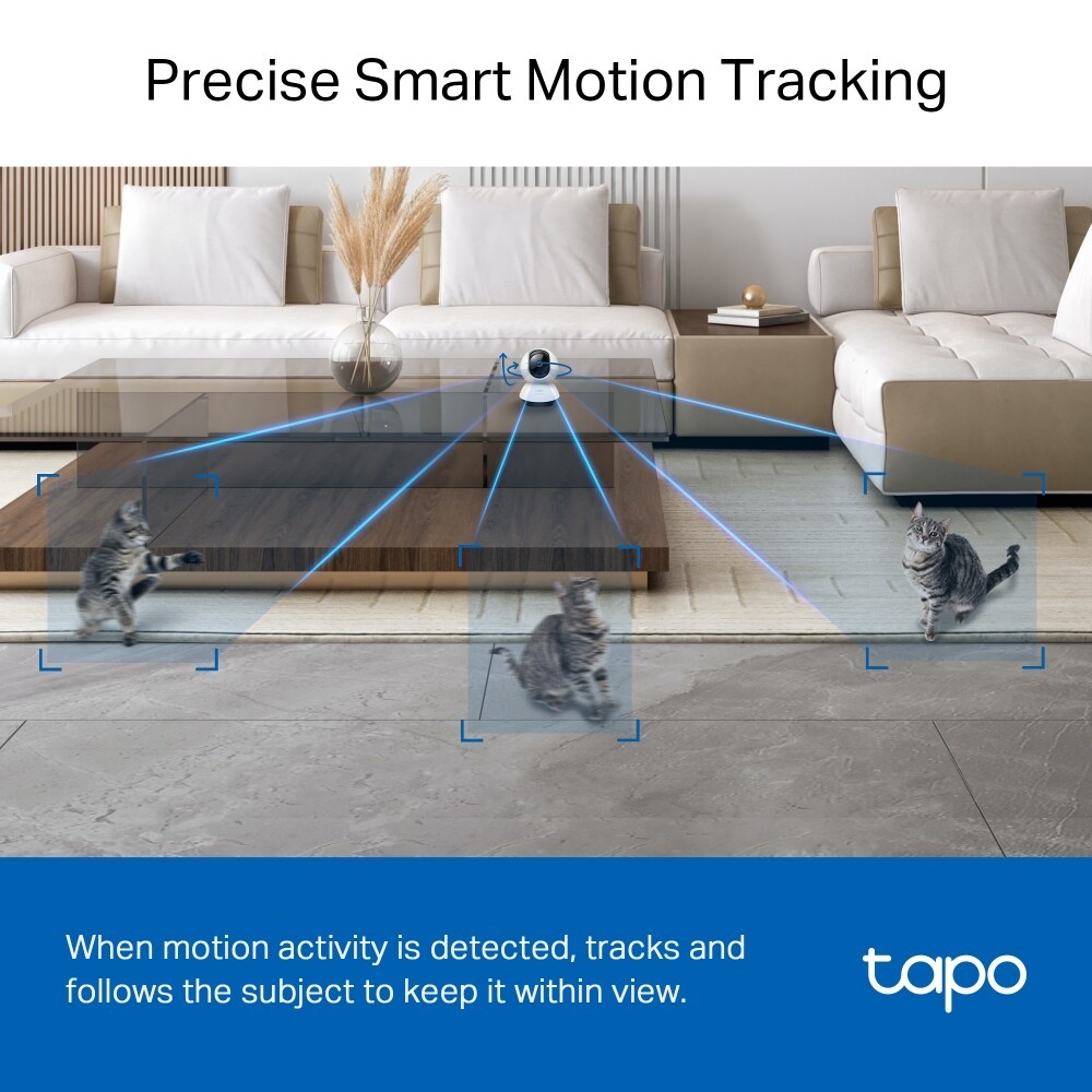 TP-Link กล้องวงจรปิด 4MP WiFi พูดคุยโต้ตอบได้ รุ่น Tapo C220