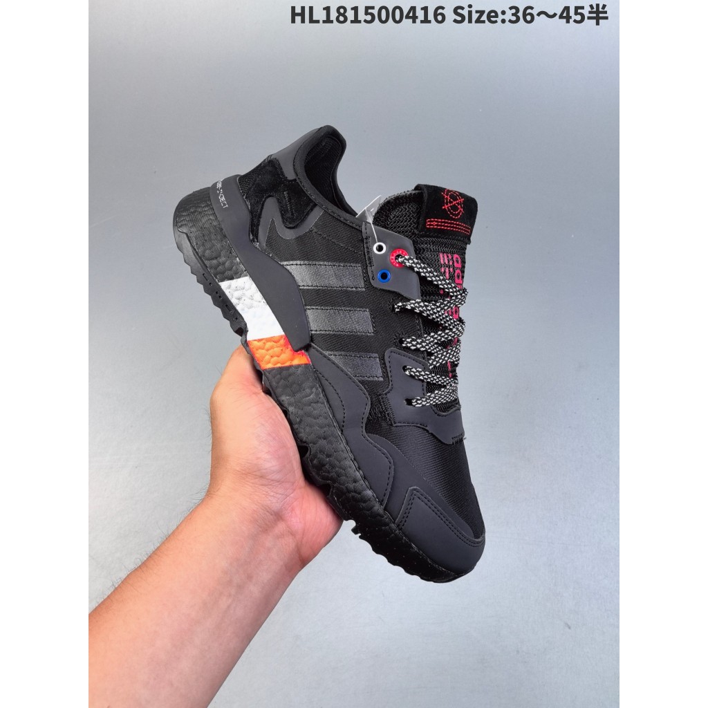 Adidas Nite Jogger 2019 Boost รองเท้าวิ่งตาข่ายสำหรับผู้ชายและผู้หญิงขนาด: 36-45