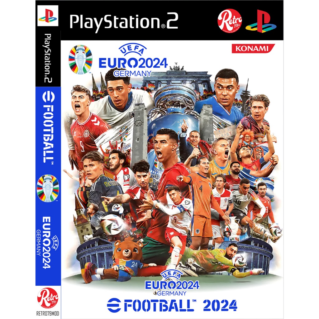 💿 แผ่นเกมส์ PS2 💿 E football 2024 - EURO 2024- New Kits 2024/2025 - PES 2024 EFOOTBALL ⚔️ PlayStatio