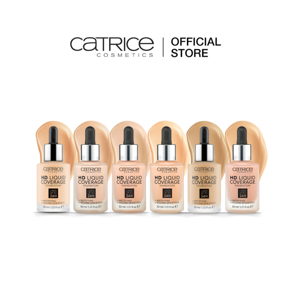 Catrice HD Liquid Coverage Foundation (30 ml) คาทริซ เครื่องสำอาง รองพื้น รองพื้นปกปิด รองพื้นบางเบา