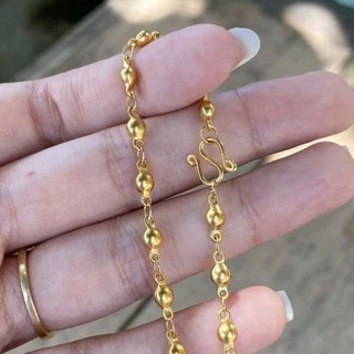 ยูสร้อยพระ สร้อยลายเม็ดกลมทอง 2 ขนาด 22k สแตนเลสเลเซอร์ ไม่ดำ ไม่เป็นสนิม