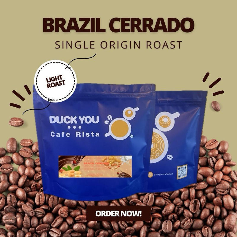 Duck you Single origin : Brazil Cerrado (honey process)(Light Roast) ขนาดบรรจุ 200 กรัม