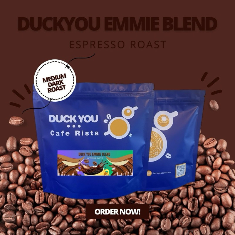 Duck you Emmie Blend (medium dark roast for espresso) ขนาดบรรจุ 200 กรัม