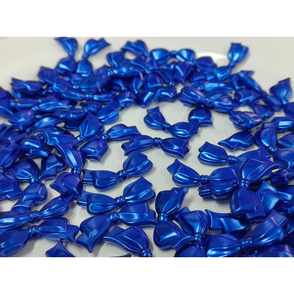 โบว์ สีมุก หลากสี ขนาด 14x30mm อุปกรณ์เสริมงานฝีมือ งาน DIY ใช้สำหรับ การตกแต่งชิ้นงาน งานประดิษฐ์  เหรียญโปรยทาน