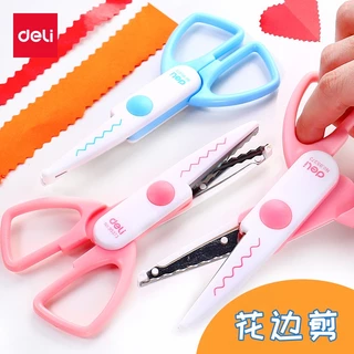 ส่งจากไทย กรรไกรซิกแซก Deli กรรDIY กรรไกรตัดกระดาษ กรรไกรฟันปลา กรรไกรลวดลาย **ตัดริบบิ้นไม่ได้**
