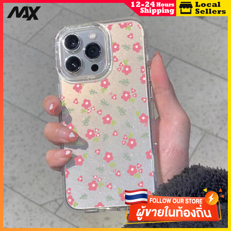 ผงเพชรแผ่นโปร่งใส เทรนด์แฟชั่น เสี่ยวหัวหัว for 11 12 13 15 14plus 15 pro max XR 12 13pro 14 7P 8P XS 14Pro 11pro
