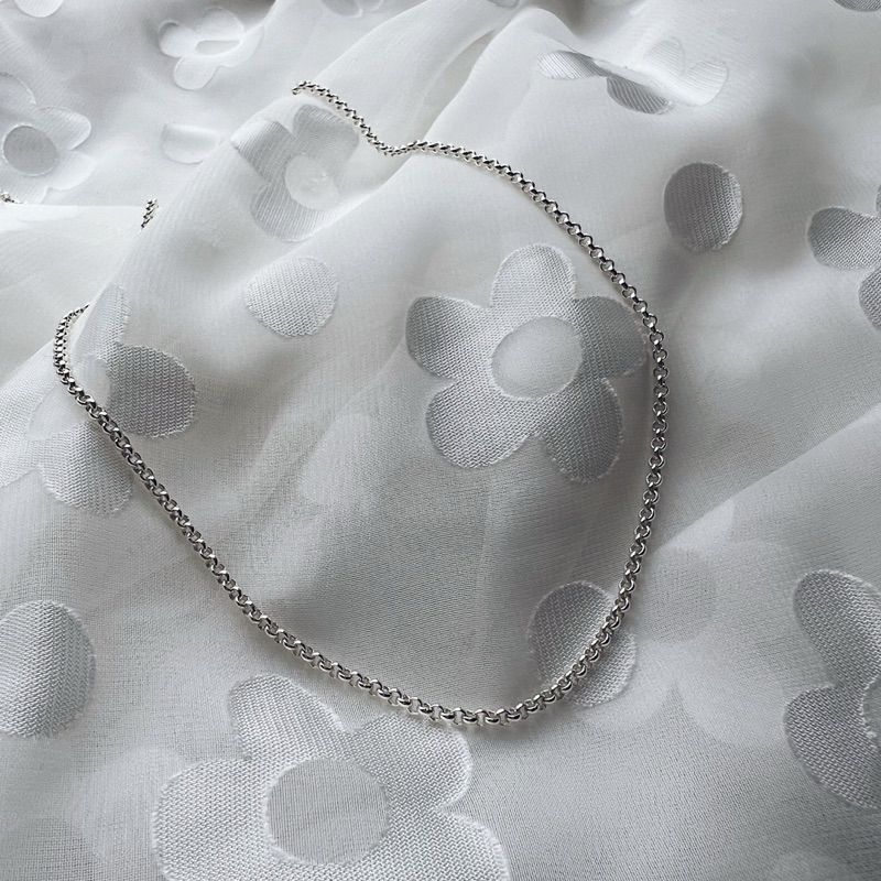 สร้อยคอเงินแท้ Chubby chain