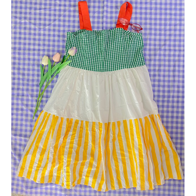 เดรสงานเกาหลี Union mall เดรสน่ารักสีสันสดใส น่ารักมาก