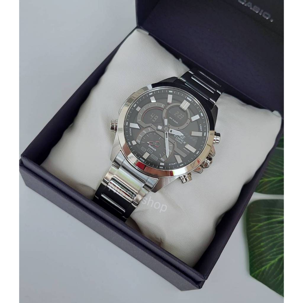 นาฬิกาCASIO EDIFICEรุ่น ECB-30D ,ECB-30DC นาฬิกาข้อมือผู้ชายสายแสตนเลส เชื่อมต่อสมาร์ทโฟน-ของแท้ 100% รับประกันศูนย์ CMG