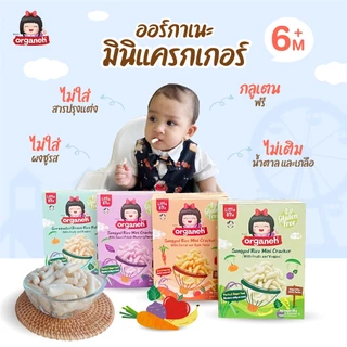 ออร์กาเนะ มินิแครกเกอร์ ข้าวสังข์หยด ผสมแครอท รสแอปเปิ้ล