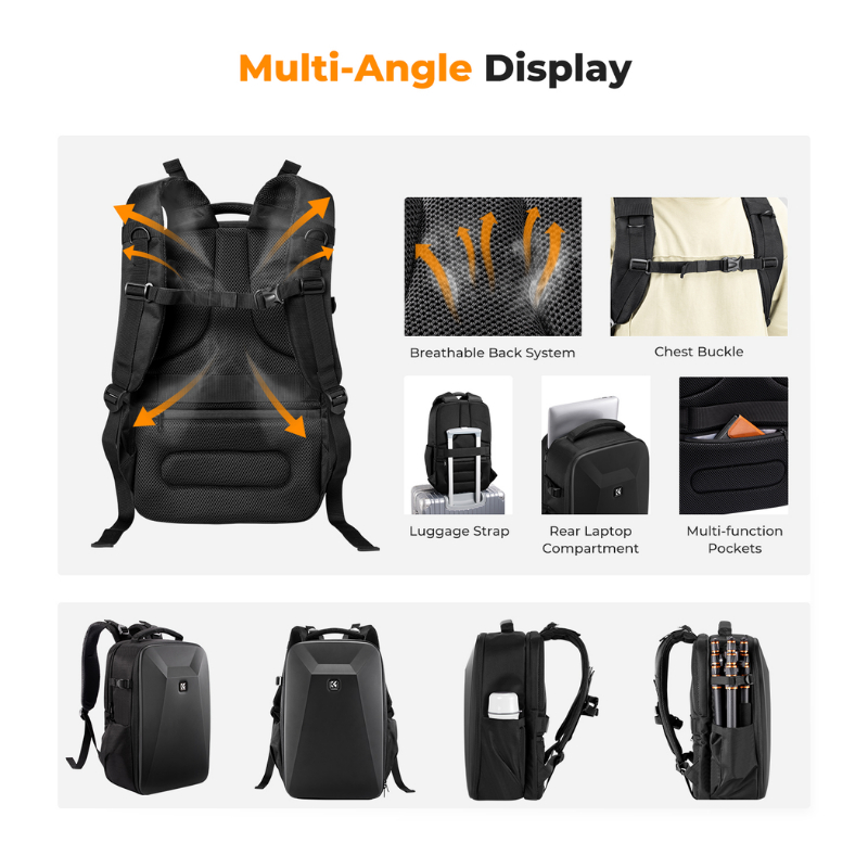 กระเป๋ากล้อง K&F EVA Hard Shell Design Camera Backpack