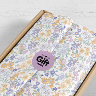 กระดาษอ่อนห่อของขวัญ ดอกไม้ ลายดอกไม้ Tissue Wrap 碎花雪梨纸