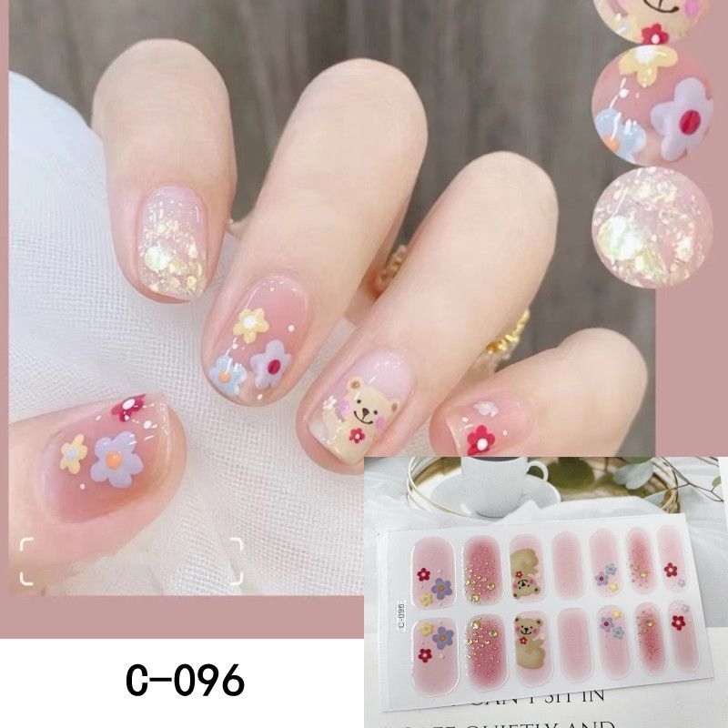 พร้อมส่งจากไทย สติเกอร์เล็บปลอม แบบสวยสุดฮิต
