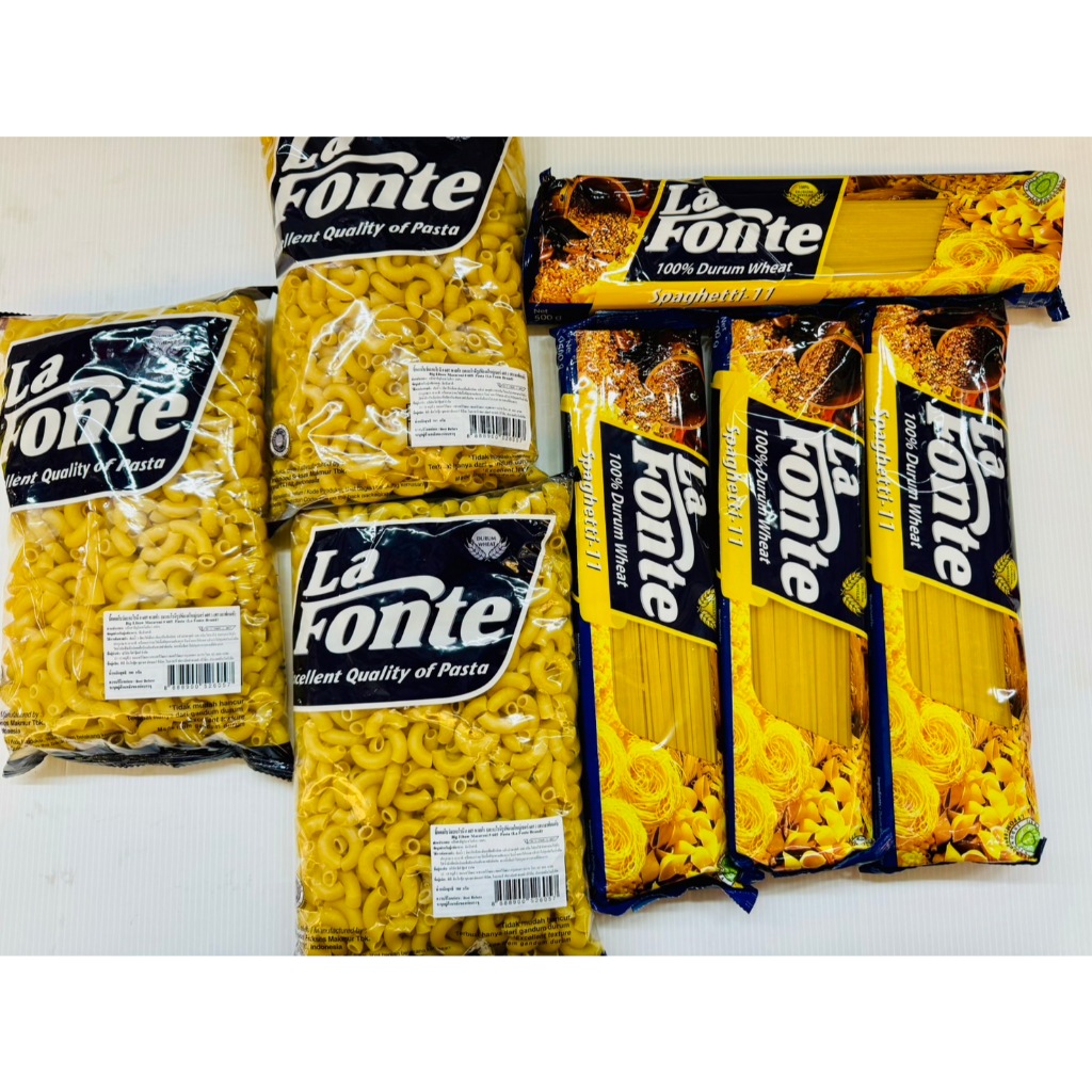 สปาเก็ตตี้ มะกะโรนีรูปข้องอใหญ่ La Fonte ลา ฟอนเต้