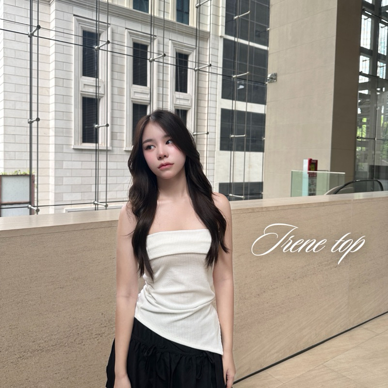 Irene top (ส่งฟรี ) New drop!เกาะอกผ้าคอตตอนนิ่มใส่สบายเข้าทรงสวย