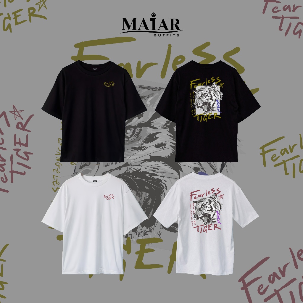 Maiar เสื้อยืดคอกลม โอเวอร์ไซส์ T-Shirt Oversized Unisex 653