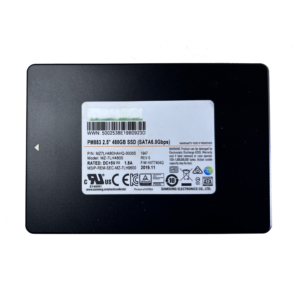 Samsung SSD PM883 SSD  480 GB Data Center