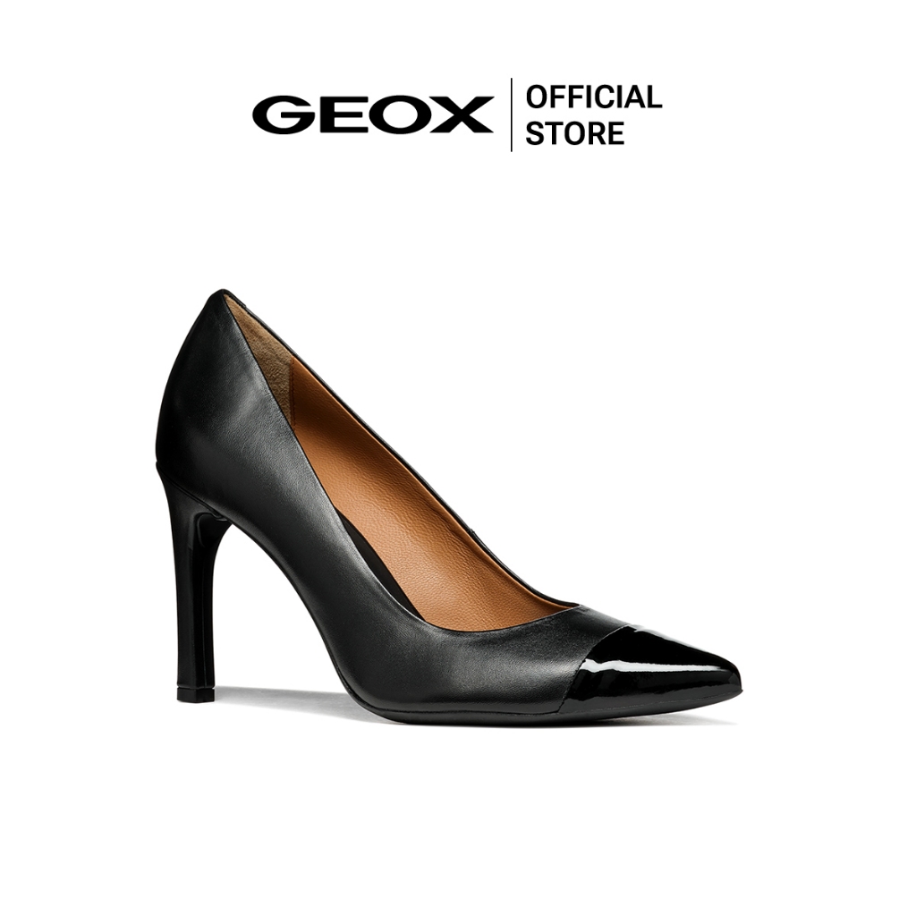 GEOX รองเท้าส้นสูงผู้หญิง รุ่น D FAVIOLA - BLACK SS24 (D458UCC9999F_S4BKXX)