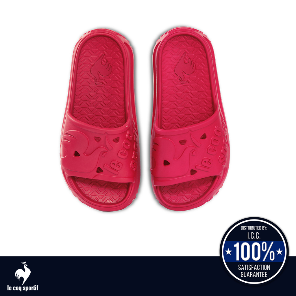 le coq sportif รองเท้าแตะ ผู้ชาย-ผู้หญิง รุ่น QUARTZ-MEGA สีแดง (รองเท้า, sandals, Sport, Training)