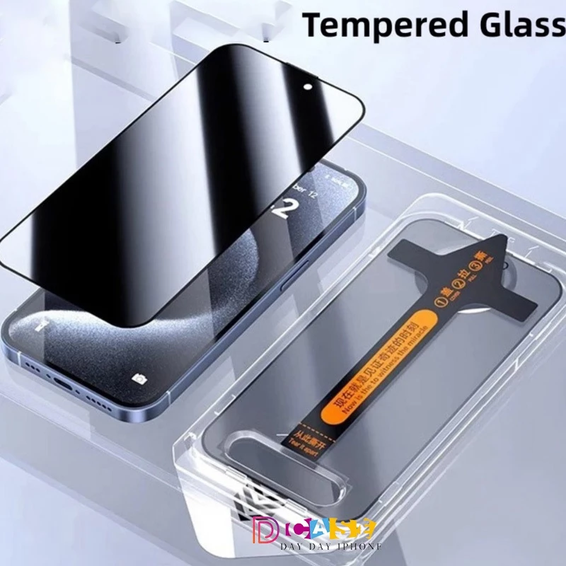 ฟิล์มกระจก ฟิล์มกันมอง For iPhone 11 17 16 13 15 14 12 Pro Max XR 7 8 Plus 6 6s+ XS Max ฟิล์มกันเสือก ไอโฟน กันมองข้าง