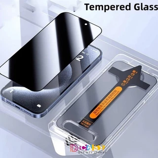 ฟิล์มกระจก ฟิล์มกันมอง For iPhone 11 17 16 13 15 14 12 Pro Max XR 7 8 Plus 6 6s+ XS Max ฟิล์มกันเสือก ไอโฟน กันมองข้าง