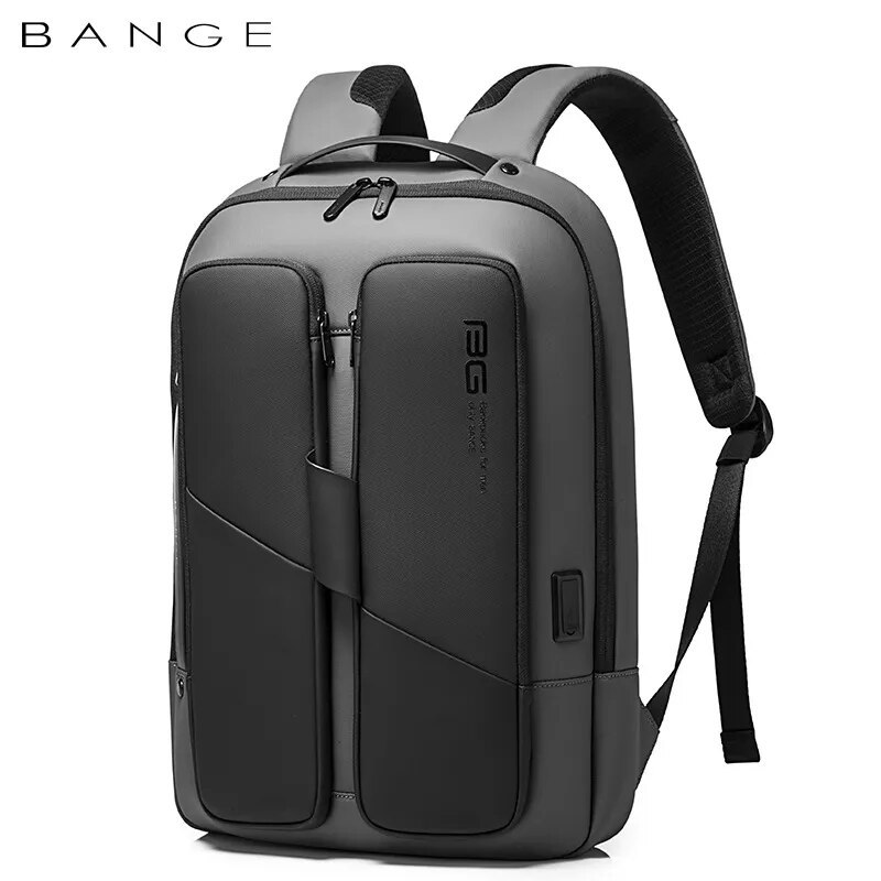BANGE กระเป๋าเป้สะพายหลังแล็ปท็อปกันน้ำกันขโมยสำหรับผู้ชาย,ใหม่ขนาด15.6นิ้วกระเป๋าเป้ธุรกิจทำงานประจำวัน
