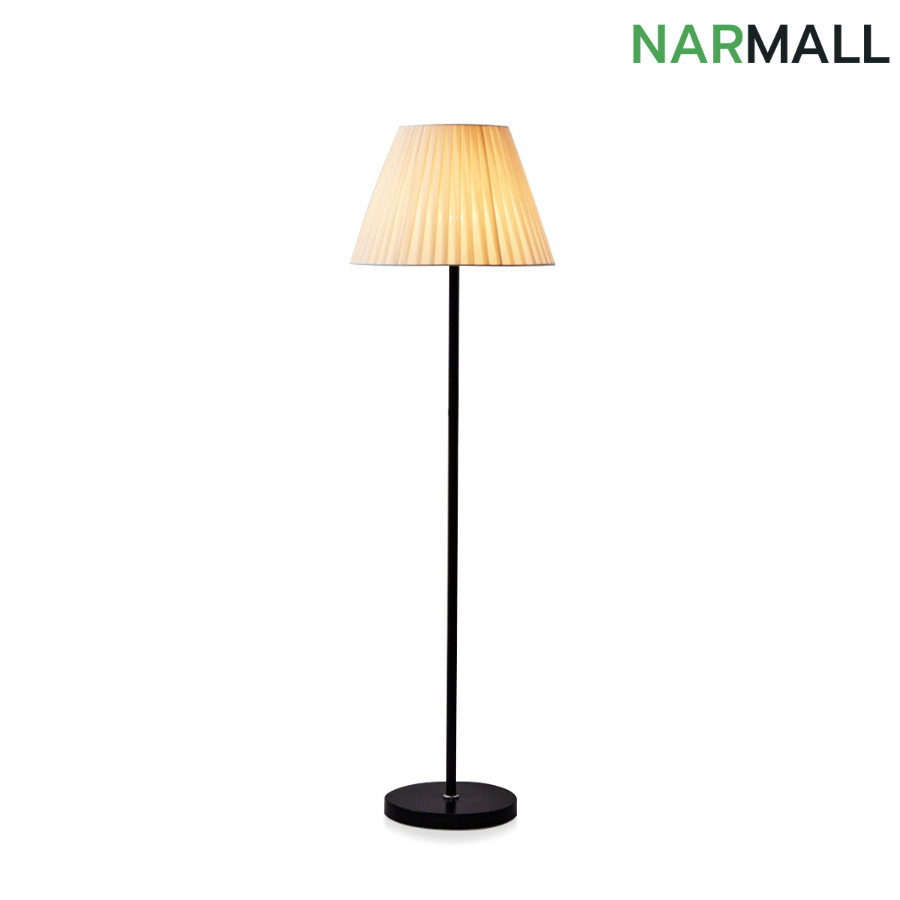 โคมไฟตั้งพื้น โคมไฟ ใช้กับขั้ว e27 แถมหลอด 9วัตต์สีขาว  Floor lamp Narmall_