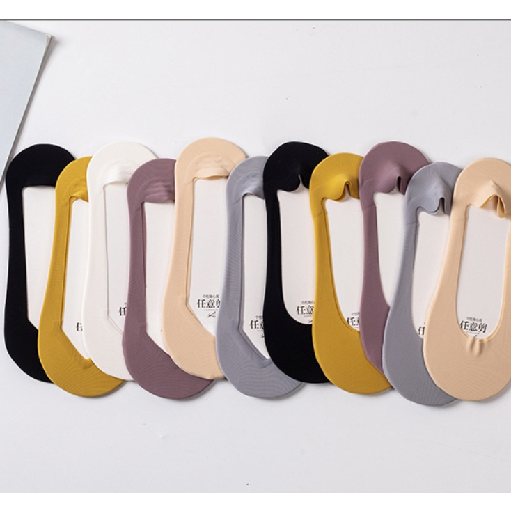 ถุงเท้าคัดชู ถุงเท้าซ่อนขอบผ้าไหมญี่ปุ่นปากตื้น  ใส่สบาย - รูปที่ 5