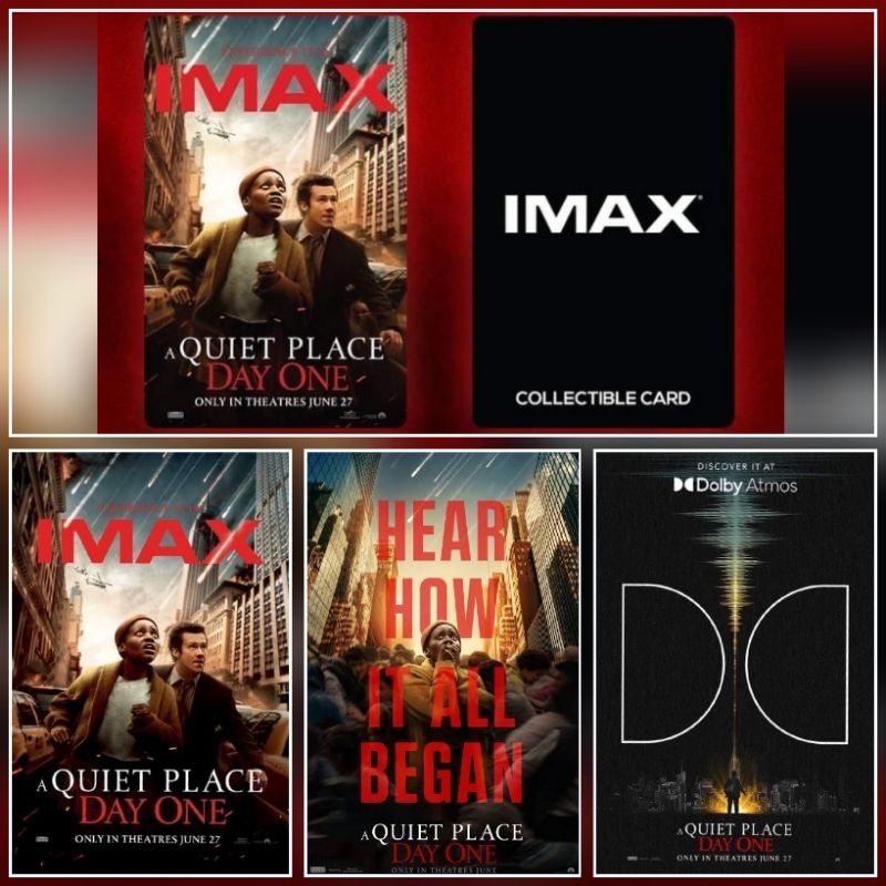 A Quiet place day one imax poster&Collectible Card