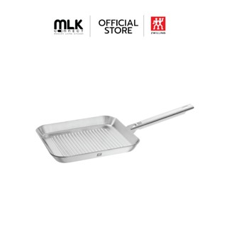 ZWILLING กระทะย่างสแตนเลสสตีล ทนทาน 24x24 ซม. สีเงิน N409960…