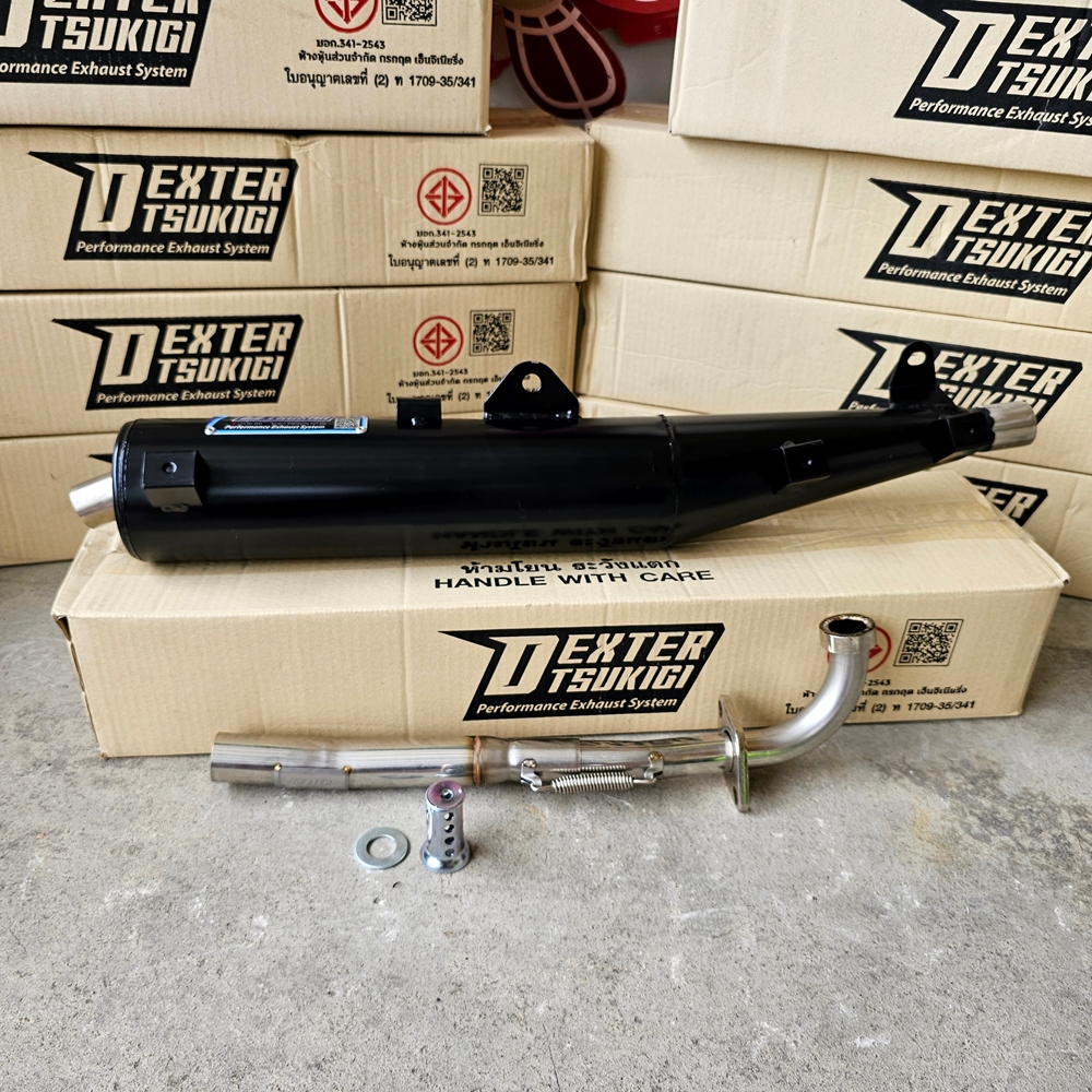 ท่อผ่า มอก. DEXTER FINN115i 2020-2025 คอเลส คอ25ออก32 จุก 32 มิล แถมจุกลดเสียง ราคา ถูกที่สุด ดีลบีเคเค แกลเลอรีภาพที่ 4