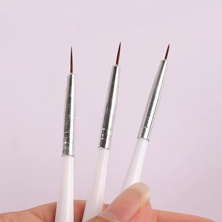 Nail World ปากกาเพ้นท์เล็บ 3 ชิ้น ยูวีเจล ออกแบบลายจุด รายละเอียด แปรงปากกา DIY เครื่องมือแต่งแต้มจุดเล็บ