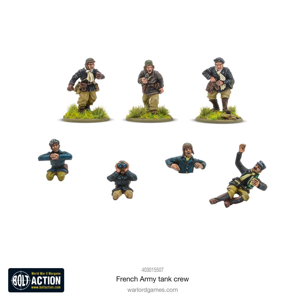 [WARLORD GAMES พร้อมส่ง] BOLT ACTIONS: French Army Tank Crew โมเดลเกมสงครามโลกครั้งที่2