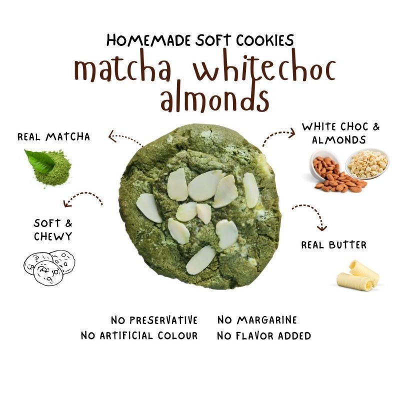 Matcha White Choc Almonds