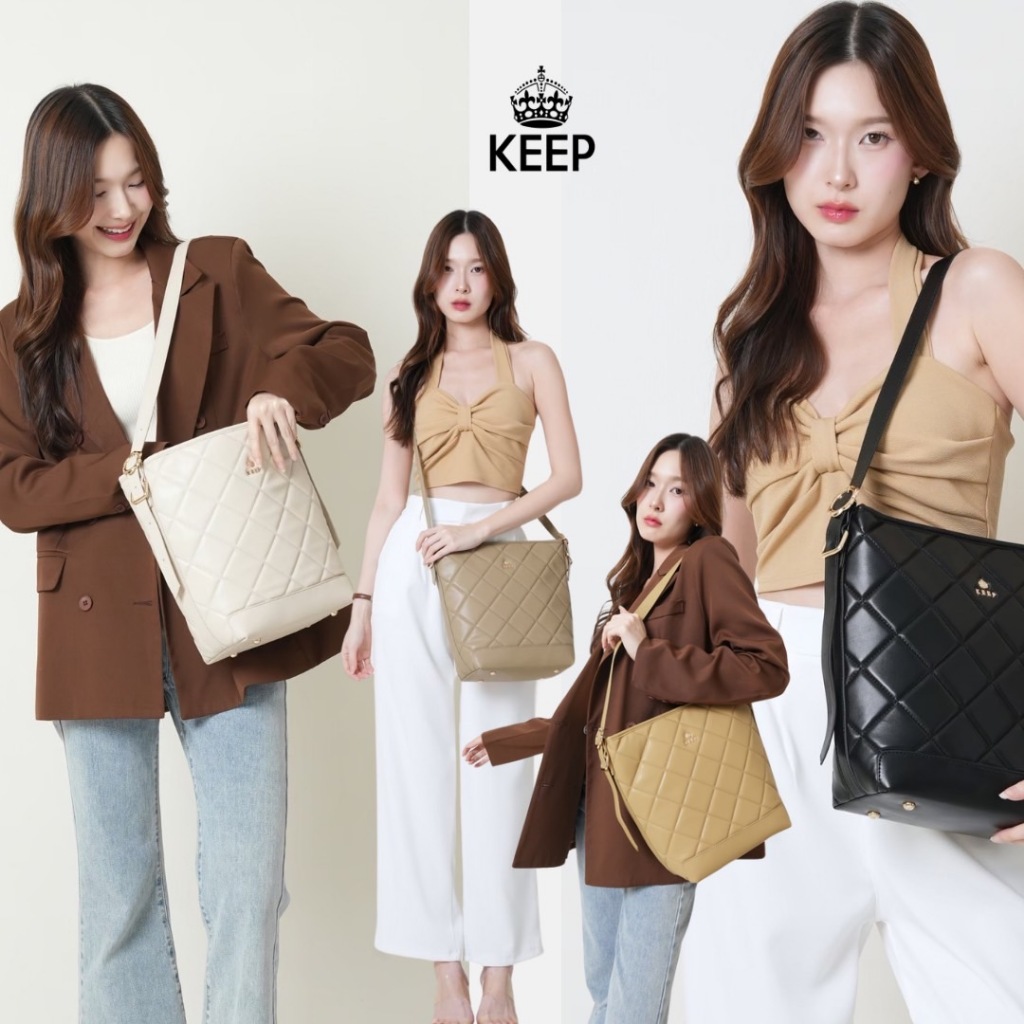 [New in] KEEP รุ่น Jane กระเป๋าทรง Bucket Size L