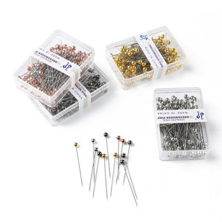 เข็มหมุด หัวมุก ยาว 3.8 cm. 100 ชิ้น  ใช้สำหรับกลัดผ้า ตรึงแ…