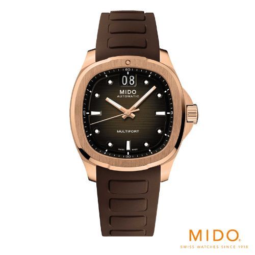 Mido รุ่น MULTIFORT TV BIG DATE นาฬิกาสำหรับผู้ชาย รหัสรุ่น M049.526.37.291.00 สีน้ำตาล