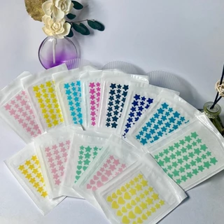 แผ่นสติกเกอร์ไฮโดรคอลลอยด์ กันน้ํา สีม่วง หลากสีสัน สําหรับติดสิวเสี้ยน มี 28 ชิ้น