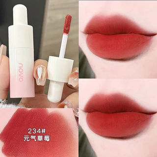 6038 (ใหม่/แท้) NOVO ลิปจุ่ม ลิปกลอส เนื้อกำมะหยี่ เวลเวทแมท ติดทน กันน้ำ