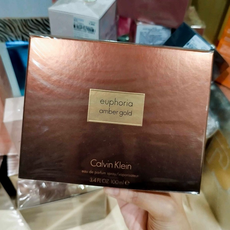 ของแท้กล่องขายซีลพลาสติกEuphoria Amber Gold For Women EDP 100ml