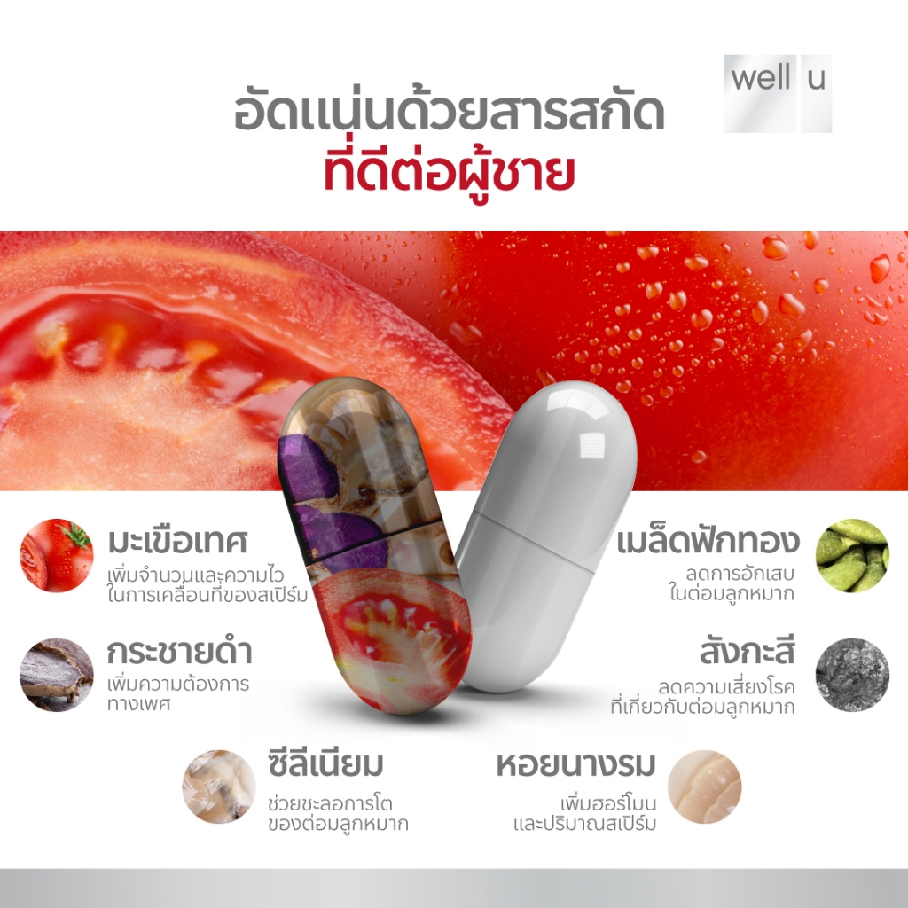 Well U M+ Max เวล ยู เอ็ม พลัส แม็กซ์ [30 แคปซูล] อาหารเสริมผช พลัสความมั่นชายในตัวคุณ - รูปที่ 3