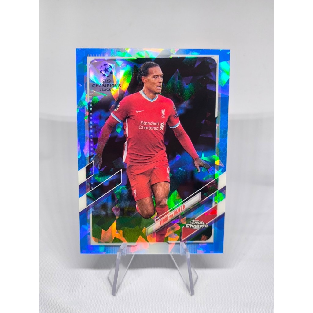 การ์ดฟุตบอล Topps Chrome UEFA UCL Pink/Blue Sapphire 2020-21